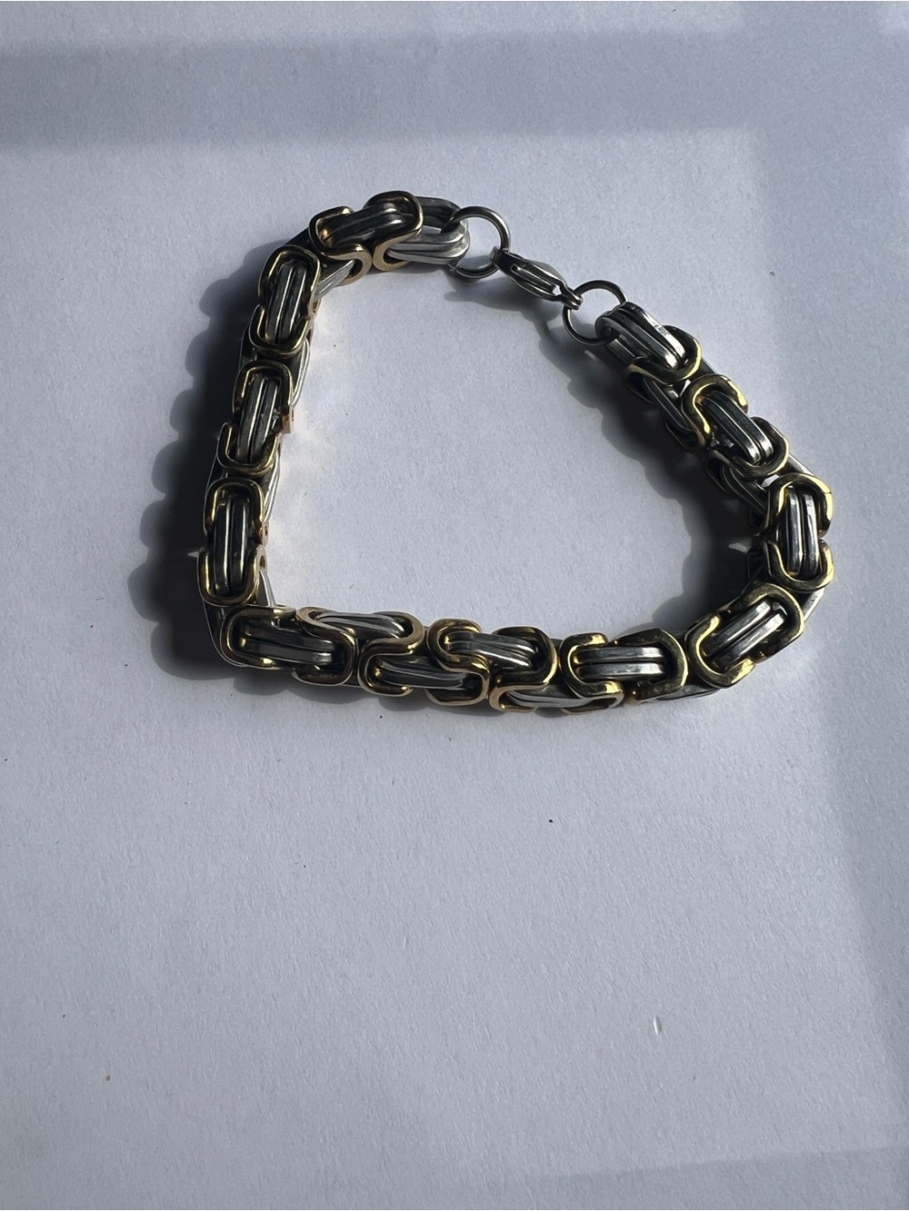 Two-Tone Link Bracelet - Gold & Silver 8,5 ‘’